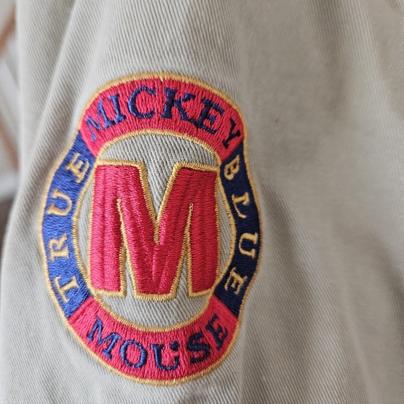 VTG Disney Store Mickey Classic 1928 True Blue Embroidered Jacket Size 7/8 YS - Picture 4 of 8